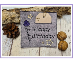 ADVENTSKALENDER 1. Dezember - Stickserie - Rose Liebe Freundschaft Familie